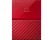 Western Digital 1TB My Passport Portable Hard Drive USB 3.0 Color Red Model WDBYNN0010BRD WESN