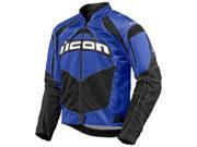 ICON Jacket Contra Textile Motorcycle Blue Small