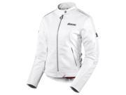 Icon Hella Ladies Leather Jacket White Xlarge