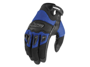 Icon Twenty Niner Motorcycle Gloves Blue Medium