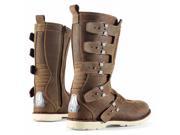 Icon One Thousand Elsinore Motorcycle Boot Oiled Brown Size EU41 US8