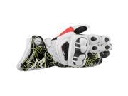 Alpinestars GP Pro Leather Gloves White Black Yellow XXX Large