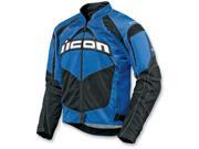 Icon Contra Motorcycle Jacket Blue Medium