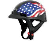 AFX FX 70 Flag Motorcycle Helmet Black Flag X Small