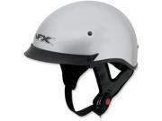 AFX FX 72 Solid Motorcycle Helmet with Single Inner Lens Silver Medium