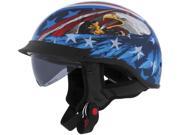 Cyber Helmets U 72 Graphics Motorcycle Helmet US Eagle XX Large