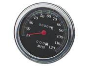 Bikers Choice 5in. FL Type Speedometer 2240 60 Ratio Front Wheel Drive 120 mph Black Face 72423