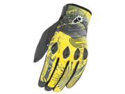 Joe Rocket Rocket Nation 2.0 Motorcycle Black Gloves Yellow Size Medium