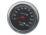 Bikers Choice 5in. FL Type Speedometer 2 1 Ratio Front Wheel Drive 120 mph Black Face 73142ABX