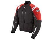 Joe Rocket Motorcycle Atomic 4.0 Jacket Mens Black red Size X Large