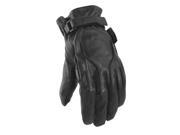 Power Trip Motorcycle Jet Black Glove Ladies Black Size Large