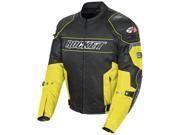 Joe Rocket Motorcycle Resistor Mesh Jacket Mens Yellow Black Size Medium