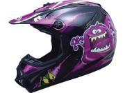 G Max Visor for GM46X Youth Motorcycle Helmet Kritter II White Purple