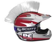 PC Racing Motorcycle Helmet Mohawk White