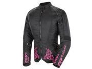 Joe Rocket Motorcycle Heartbreaker 3.0 Jacket Ladies Black Pink Size Large