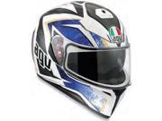 AGV K 3 SV White Blue Motorcycle Helmet White Blue Medium Large