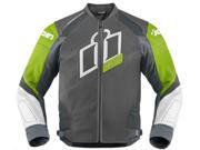 Icon Hypersport Prime Motorcycle Jacket Green Large