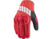 Icon Overlord Mesh Gloves Red Small