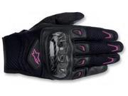 Alpinestars Stella SMX 2 Air Carbon Womens Gloves Black Fuchsia Small