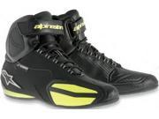 Alpinestars Faster Waterproof Shoes Black Yellow 11