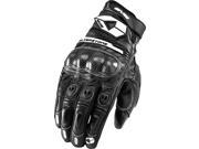 EVS Silverstone Leather Glove Black Large 612105 0104