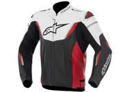 Alpinestars GP R Perforated Leather Motorcycle Jacket White Black Red 46