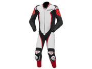 Alpinestars GP Tech One Piece Leather Suit White Black Red 52