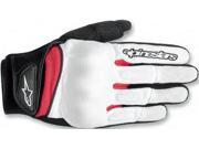Alpinestars Spartan Gloves White Black Red Large