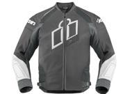 Icon Hypersport Prime Motorcycle Jacket Gray Medium