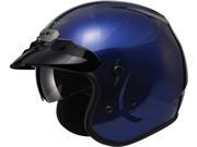 G Max GM32S Solid Motorcycle Helmet Blue XXX Large