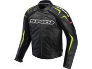 Spidi Sport S.R.L. Track Leather Motorcycle Jacket Black Green 46