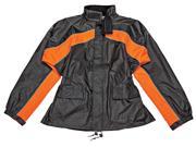 Joe Rocket Motorcycle RS 2 Rain Suit Mens Black Orange Size Small