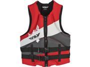 Fly Racing Neoprene Life Vest Red Gray Small 32 36in. 98722767 SM RED