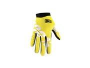 100% I Track Gloves Neon Yellow Medium