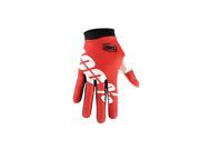 100% I Track Gloves Fire Red Medium
