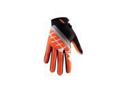 100% Ridefit Gloves Slant Orange Small
