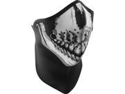 Zan Headgear Half Face Mask with Neck Shield Skull Face OSFM WNXN002