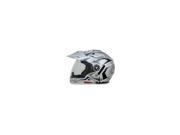 AFX FX 55 7 in 1 Motorcycle Helmet Silver Multi X Small