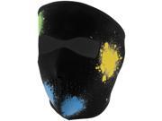 Zan Headgear Full Face Mask Glow Splatter OSFM