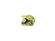 AFX FX 55 7 in 1 Motorcycle Helmet Hi Vis Yellow Multi Medium