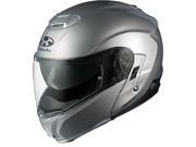 Kabuto Ibuki Modular Motorcycle Helmet Aluminum Silver X Small