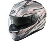 Kabuto Kamui Graphic Motorcycle Helmet Fluente Flat White XX Large