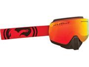 Dragon Alliance NFXs Snow Goggles Red Black Split Red Lens Medium