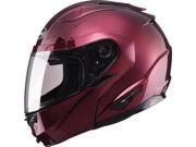 G Max GM64 Solid Motorcycle Helmet Wine XX Large
