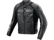 Spidi Sport S.R.L. R T Leather Motorcycle Jacket Black 42