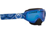 Dragon Alliance MDX Ionized Snow Goggles Blue Paisley Blue Lens