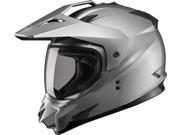 G Max GM11D Dual Sport Solid Motorcycle Helmet Titanium X Small
