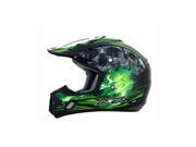 AFX Motorcycle Helmet Peak for FX 17 Inferno Black Green