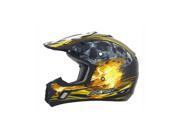 AFX Motorcycle Helmet Peak for FX 17 Inferno Black Yellow