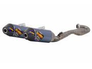FMF Racing Factory 4.1 RCT Dual Full System Blue Anodized Carbon Endcap 041531